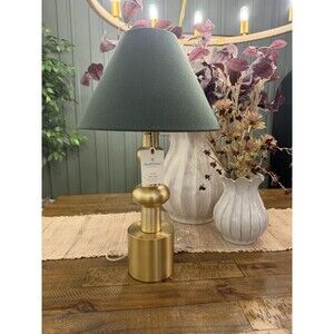 Vintage Brass with Green Shade Table Lamp - Hearth & Hand with Magnolia